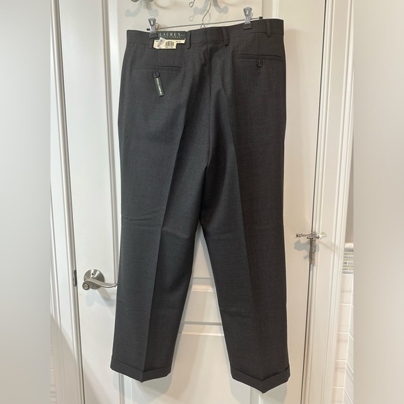 Ralph Lauren Men’s 36X30 Pleated Wool Trousers Dress Pants New with Tags - Picture 5 of 9